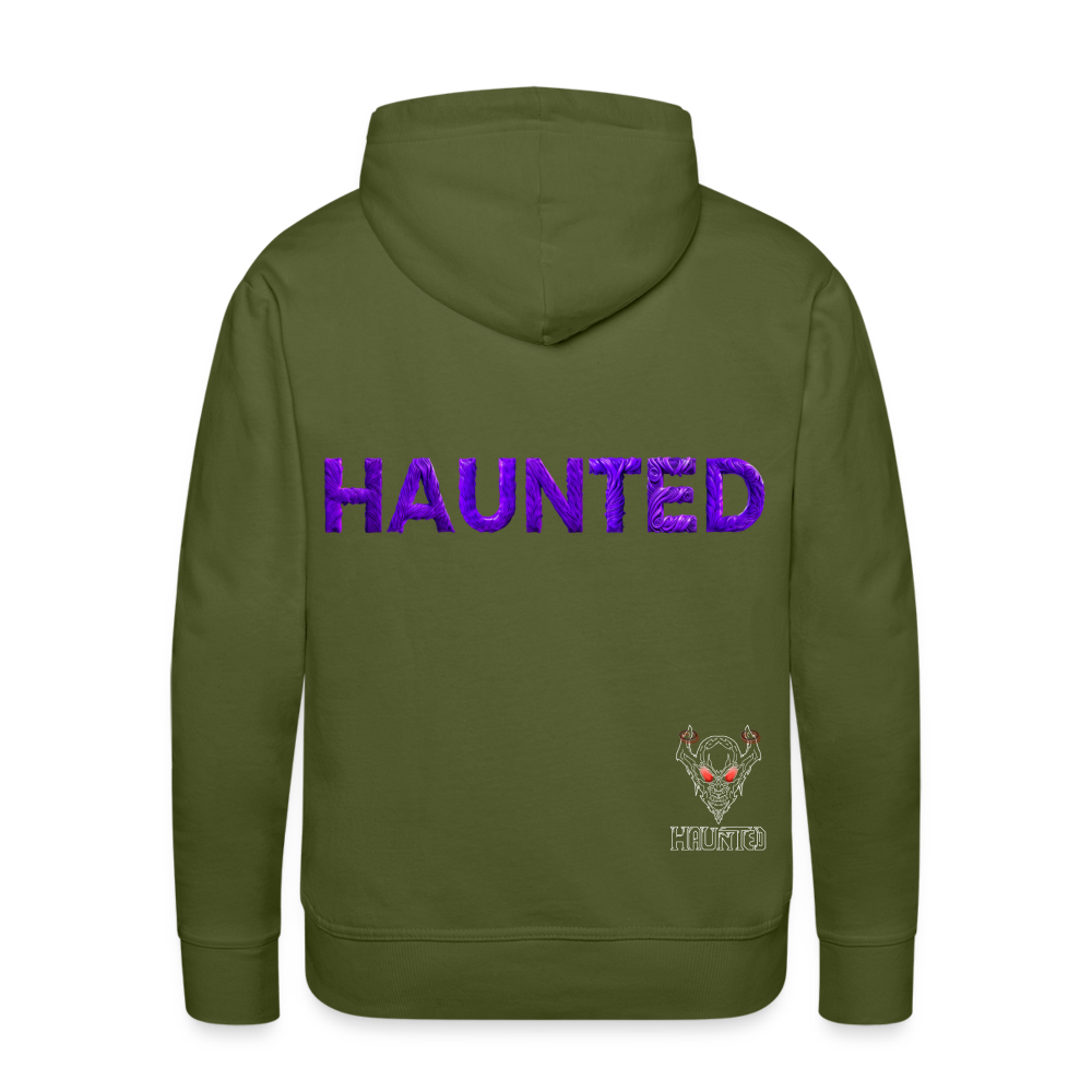 Men Hoodie Enchanted Velvet Mist - Olivgrün