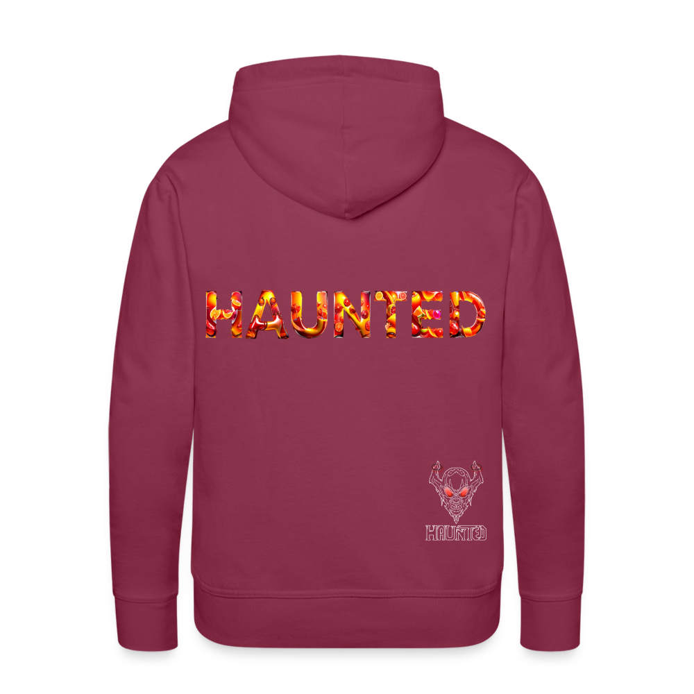 Men Hoodie Citrus Sunset Splash - Bordeaux