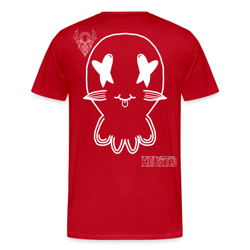 Man T-Shirt Ghost No Doodle Light - Rot