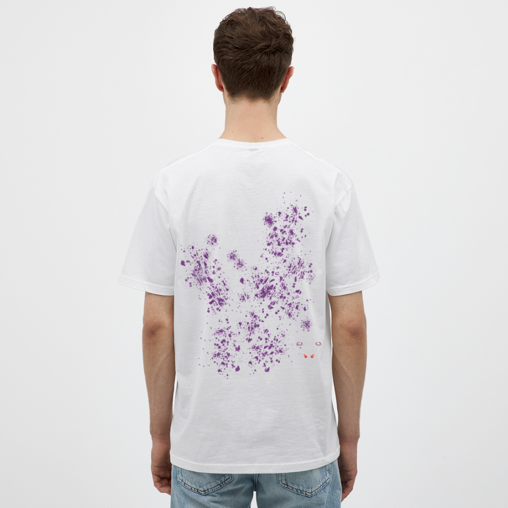Men T-Shirt Purple Wings - Weiß