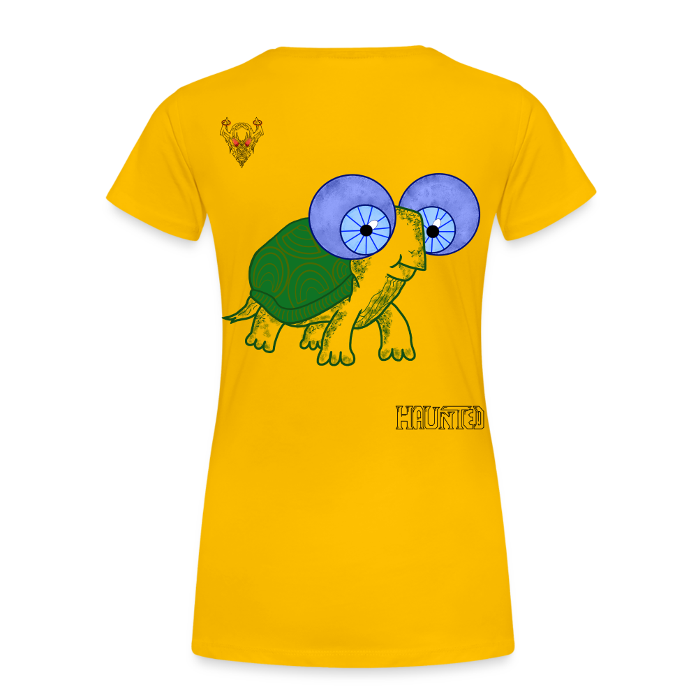 Woman T-Shirt Turtle - Sonnengelb