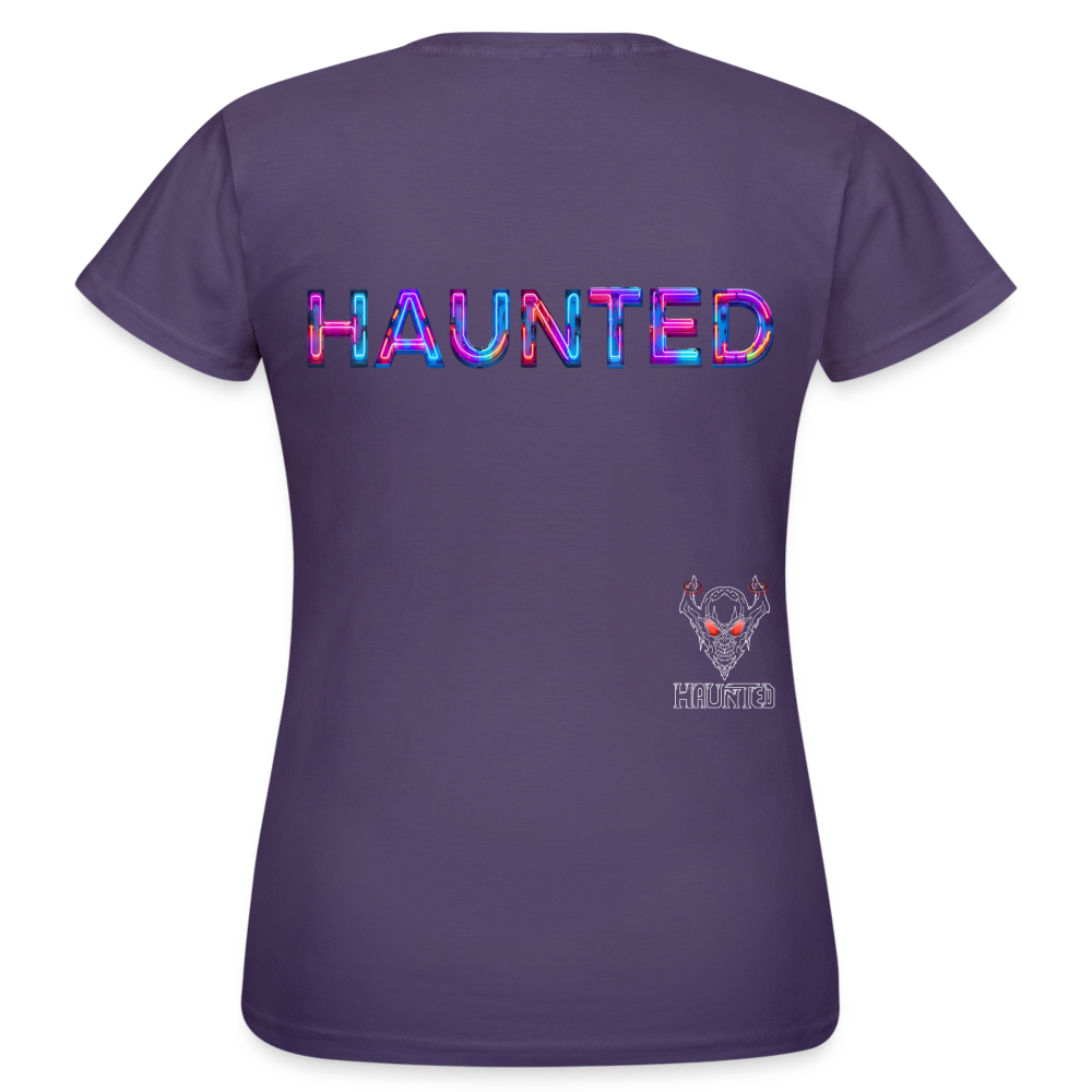 Women T-Shirt Neon Pulse Energy - Dunkellila