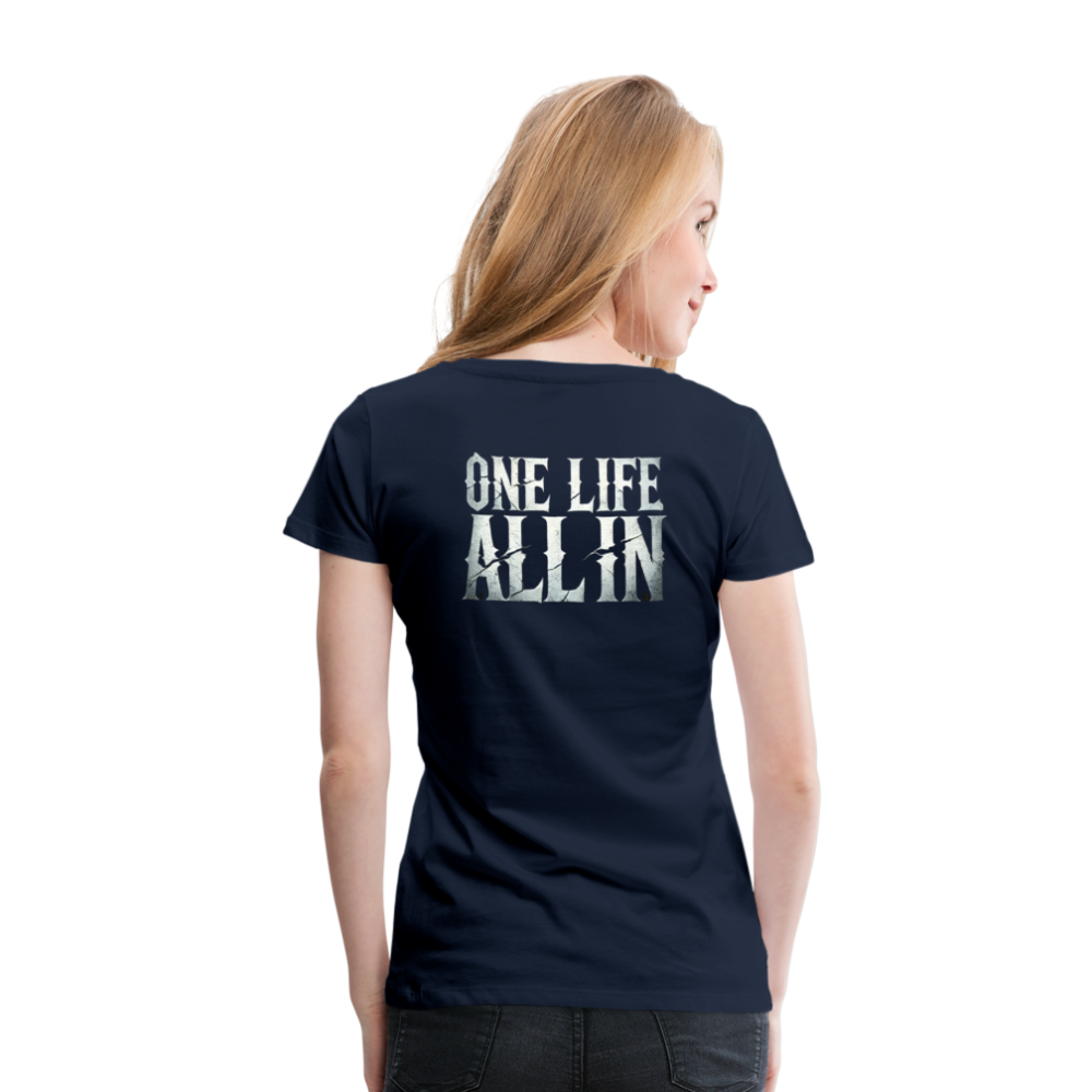 Women T-Shirt One Life All In - Navy