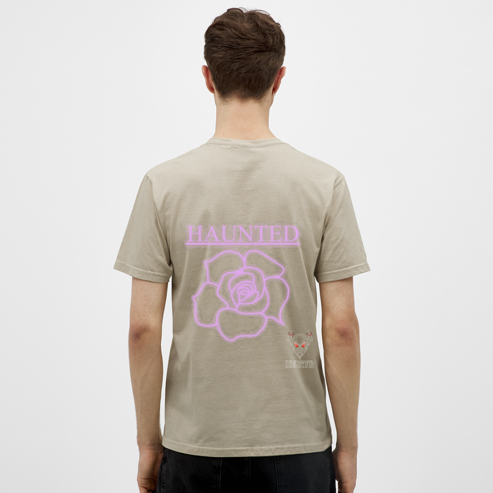 Men T-Shirt Light Pink Neon Rose - Sandbeige