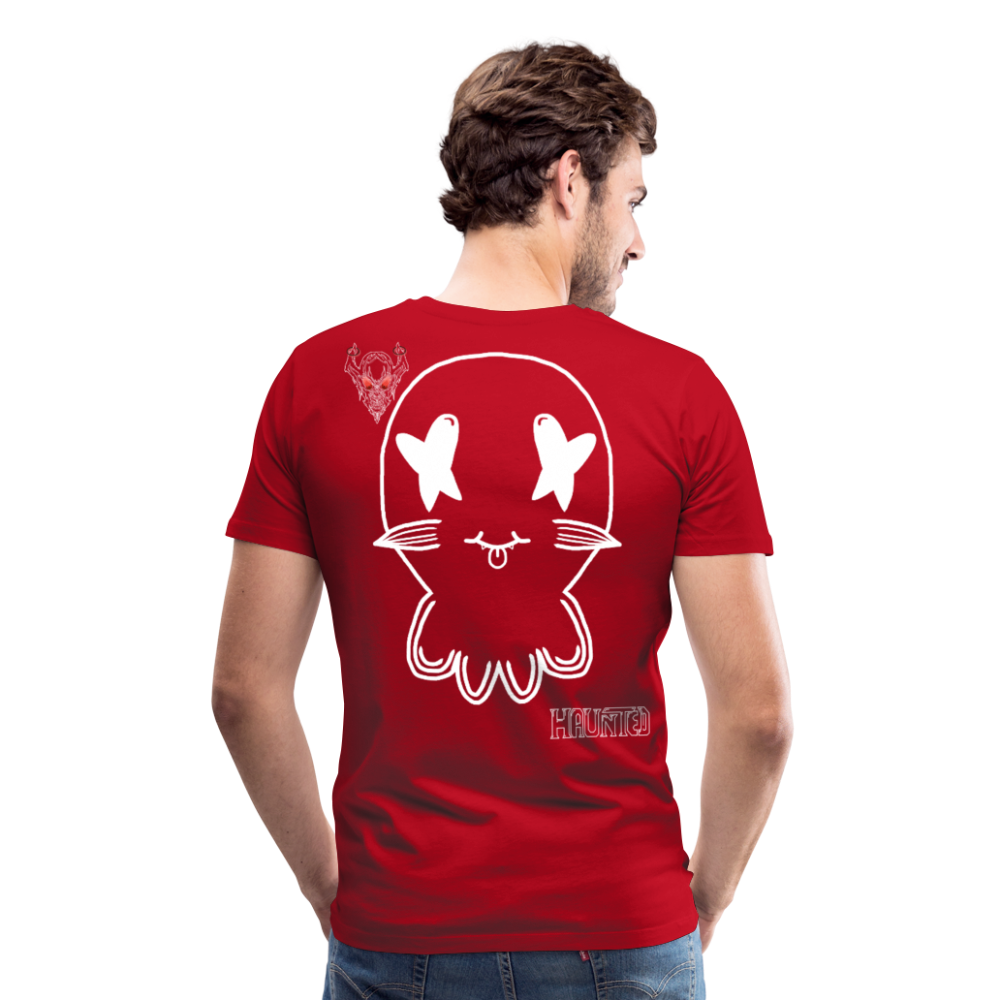 Man T-Shirt Ghost No Doodle Light - Rot