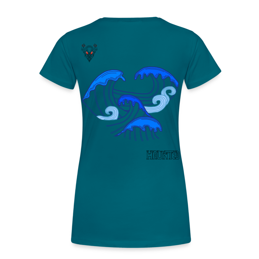 Woman T-Shirt Waves clean Dark - Divablau