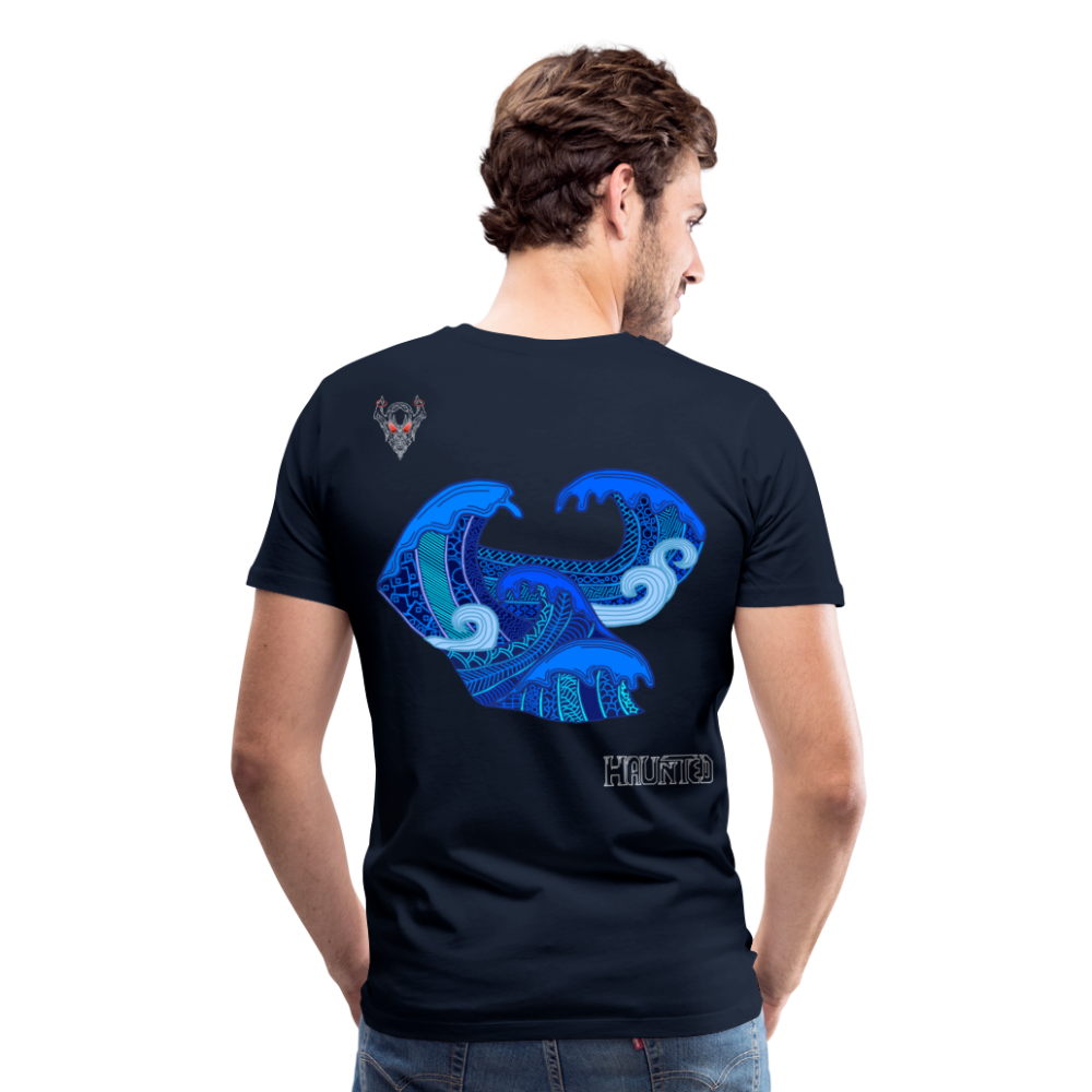 Man T-Shirt Waves Light - Navy
