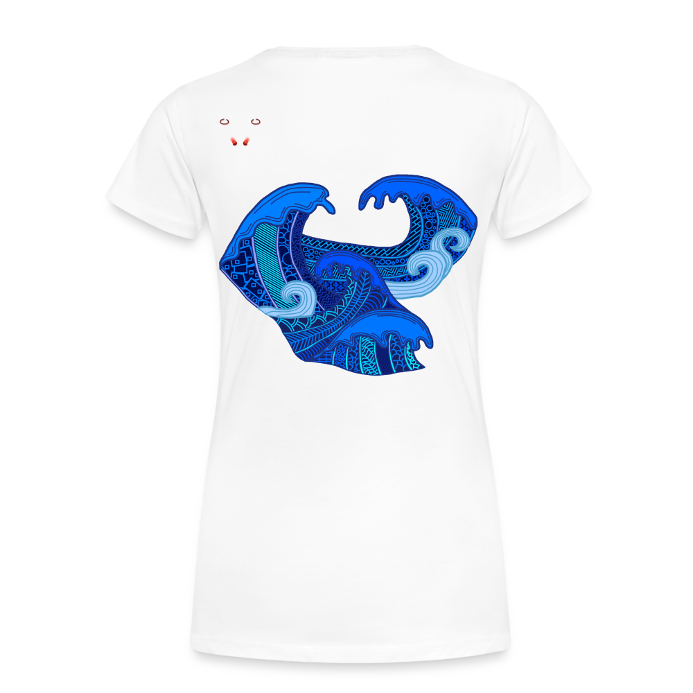 Woman T-Shirt Waves Light - Weiß
