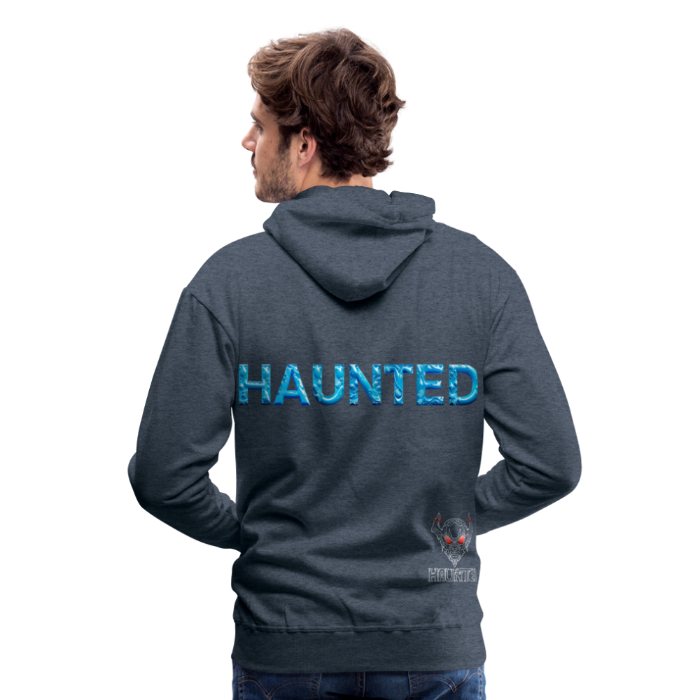 Men Hoodie Aqua Spirit Flow - Jeansblau