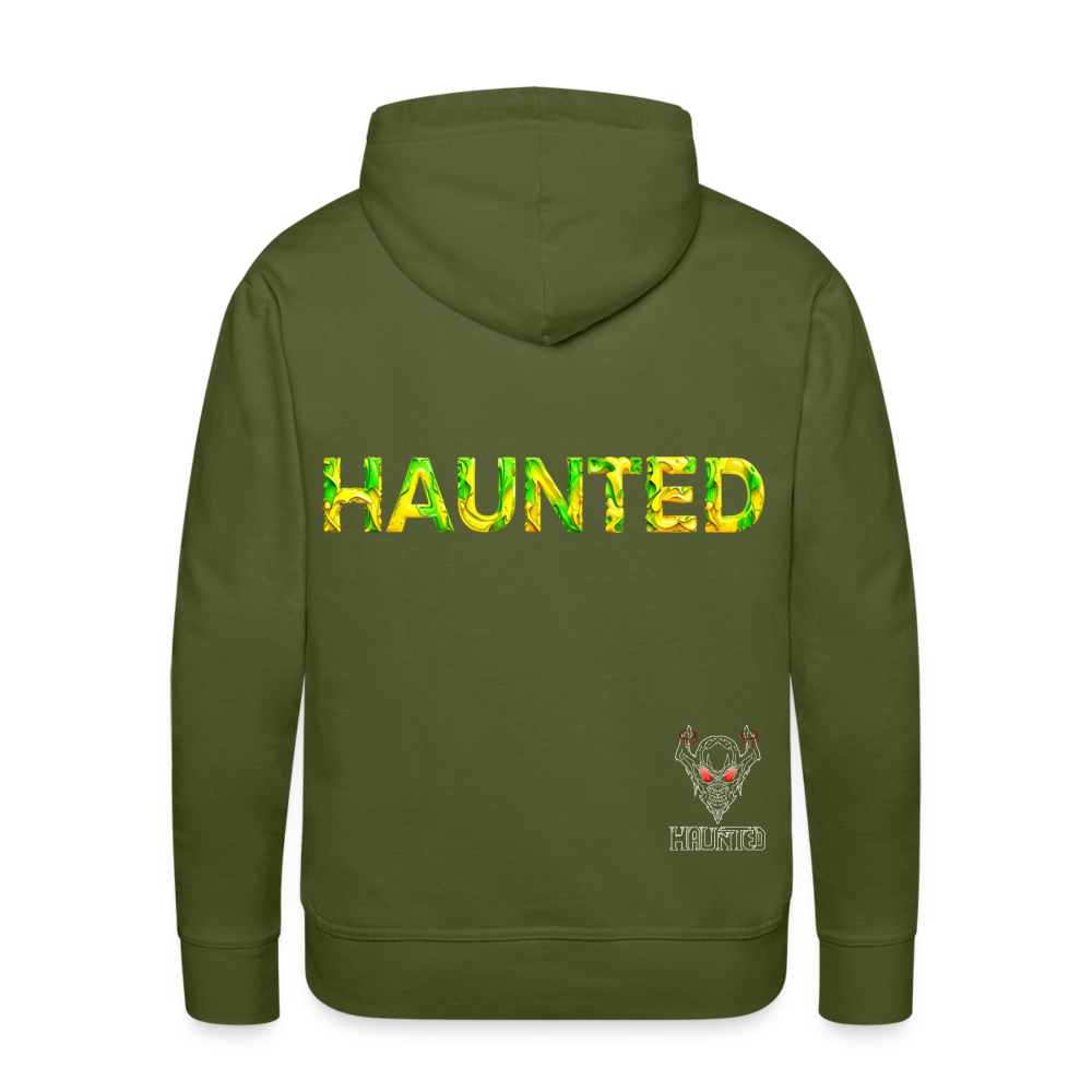 Men Hoodie Citrus Jungle Splash - Olivgrün