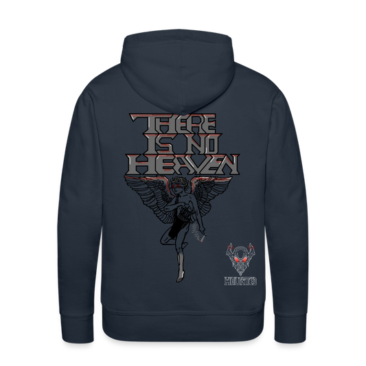 Men Hoodie There Is No Heaven bloody - Navy