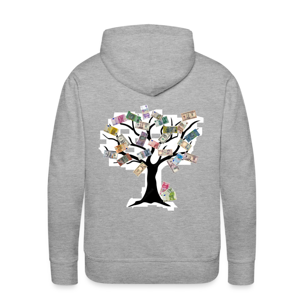 Men Hoodie Money Tree - Grau meliert