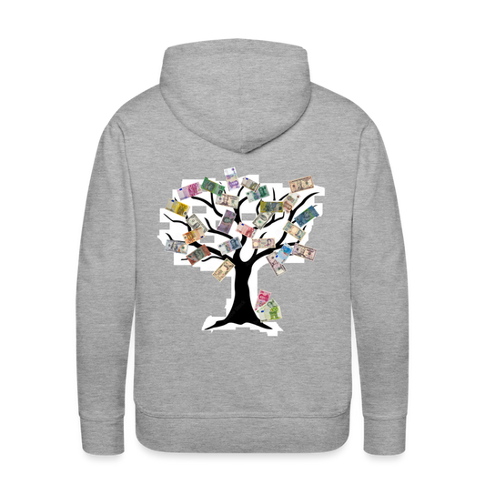 Men Hoodie Money Tree - Grau meliert