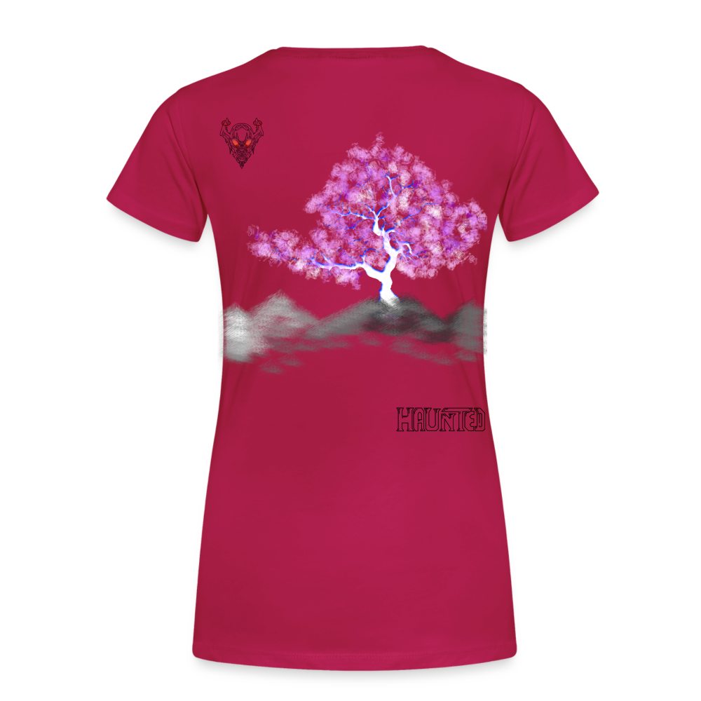 Woman T-Shirt Cherry Blossom - dunkles Pink