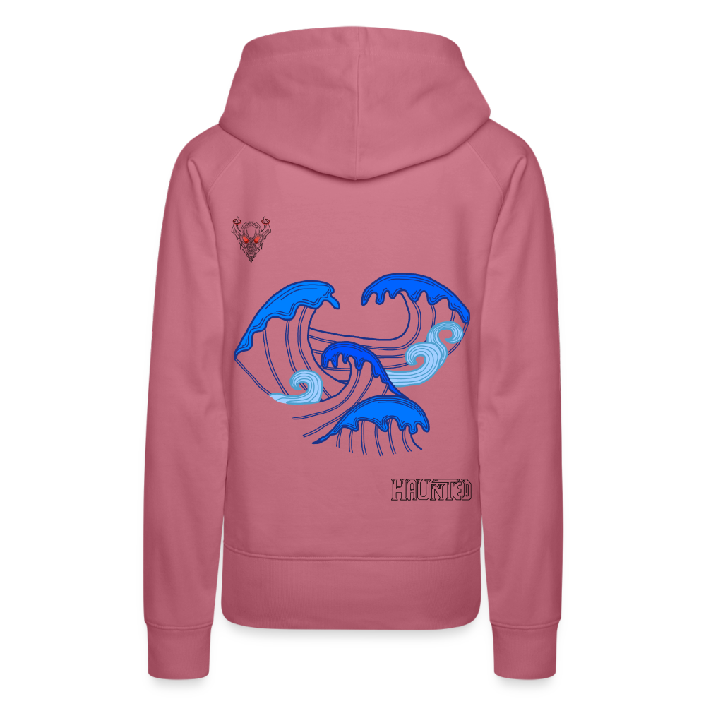 Woman Hoodie Waves clean Dark - Malve