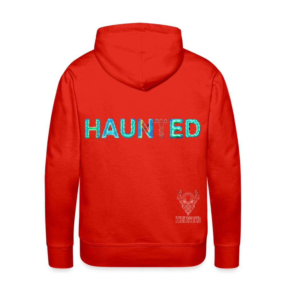 Men Hoodie Neon Surge Aura - Rot