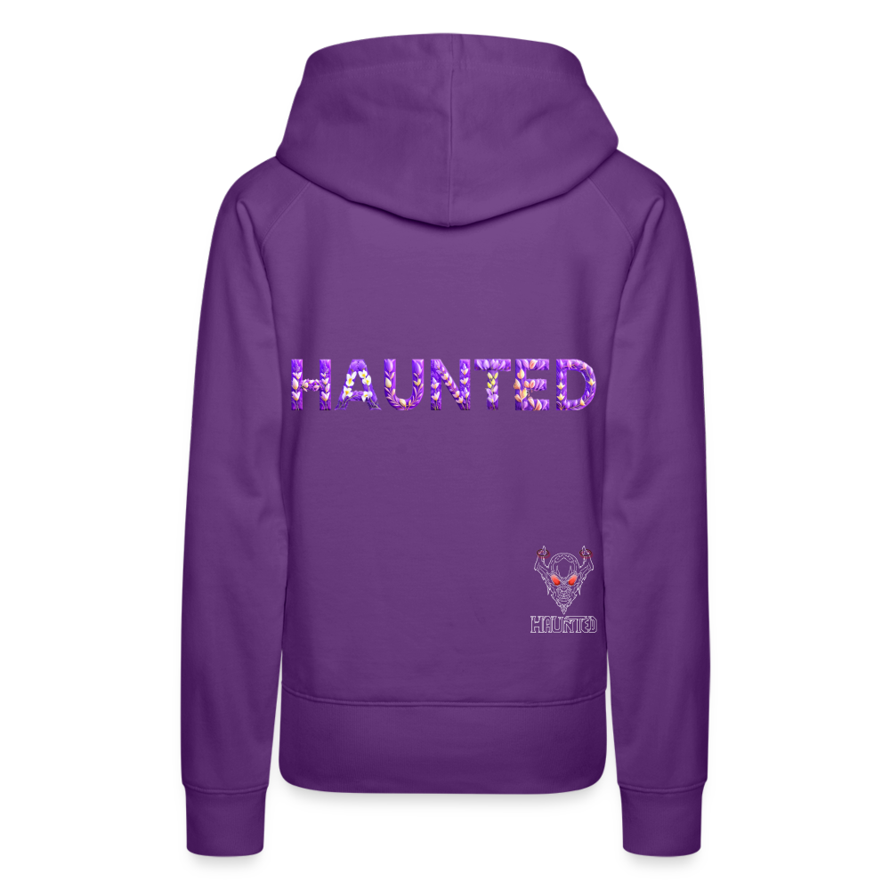 Women Hoodie Lavender Bloom Essence - Purple