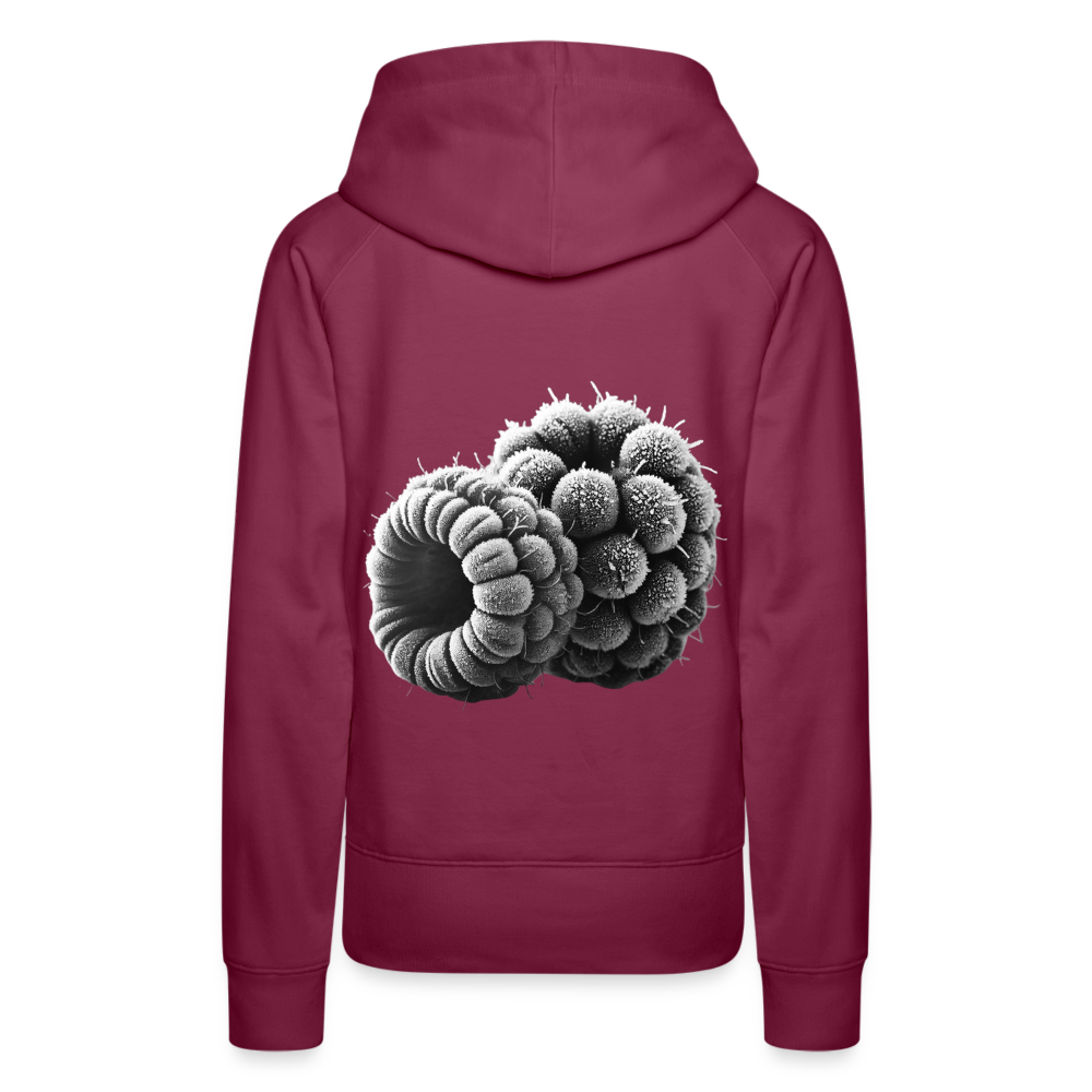 Women Hoodie Frozen Berries - Bordeaux
