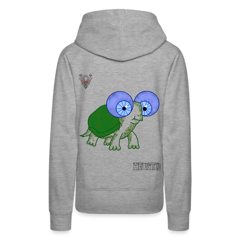 Woman Hoodie Turtle - Grau meliert