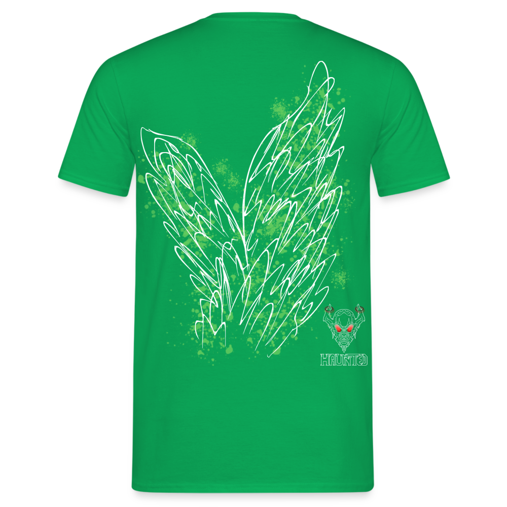 Men T-Shirt Light Green Wings - Kelly Green