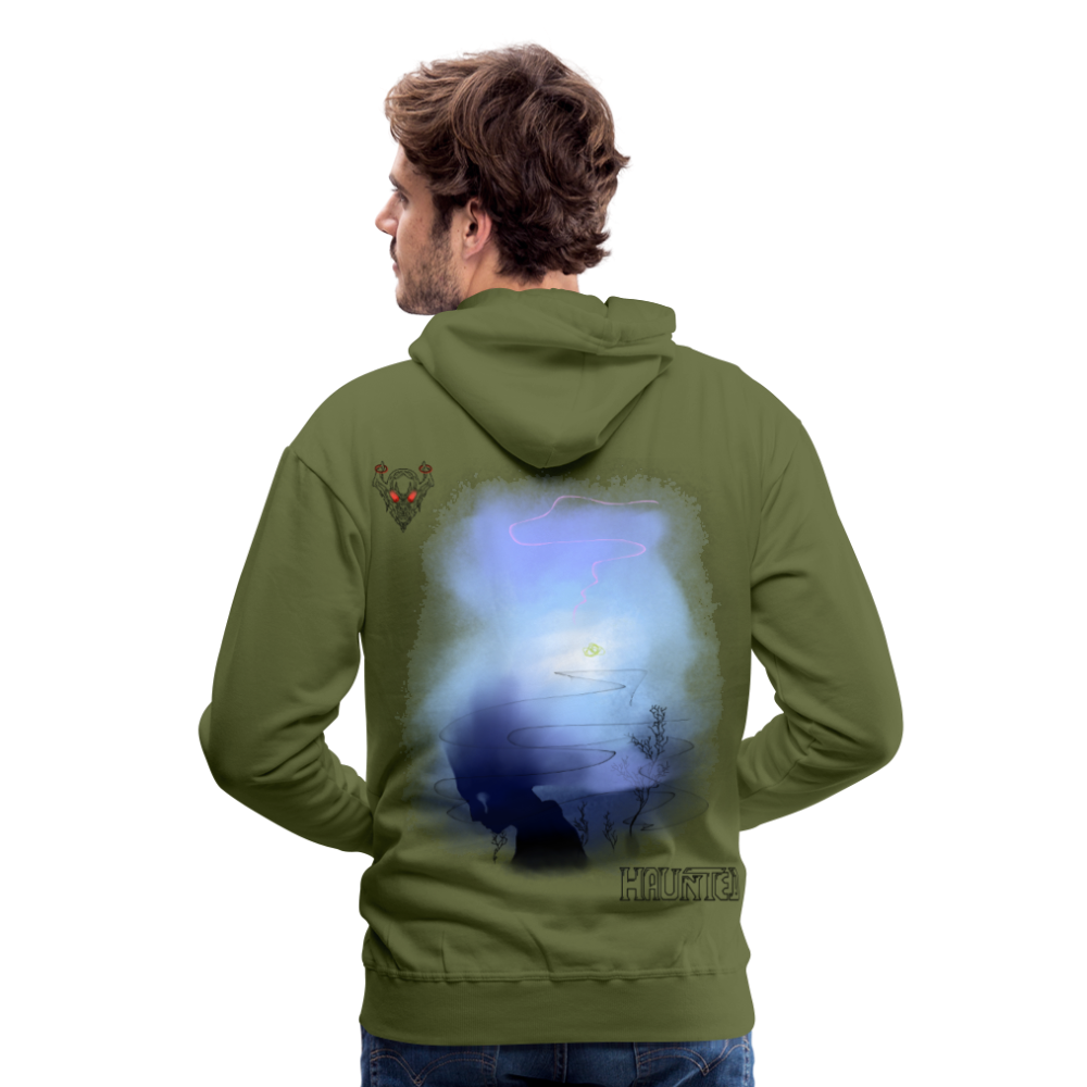 Men Hoodie Drowning - Olivgrün