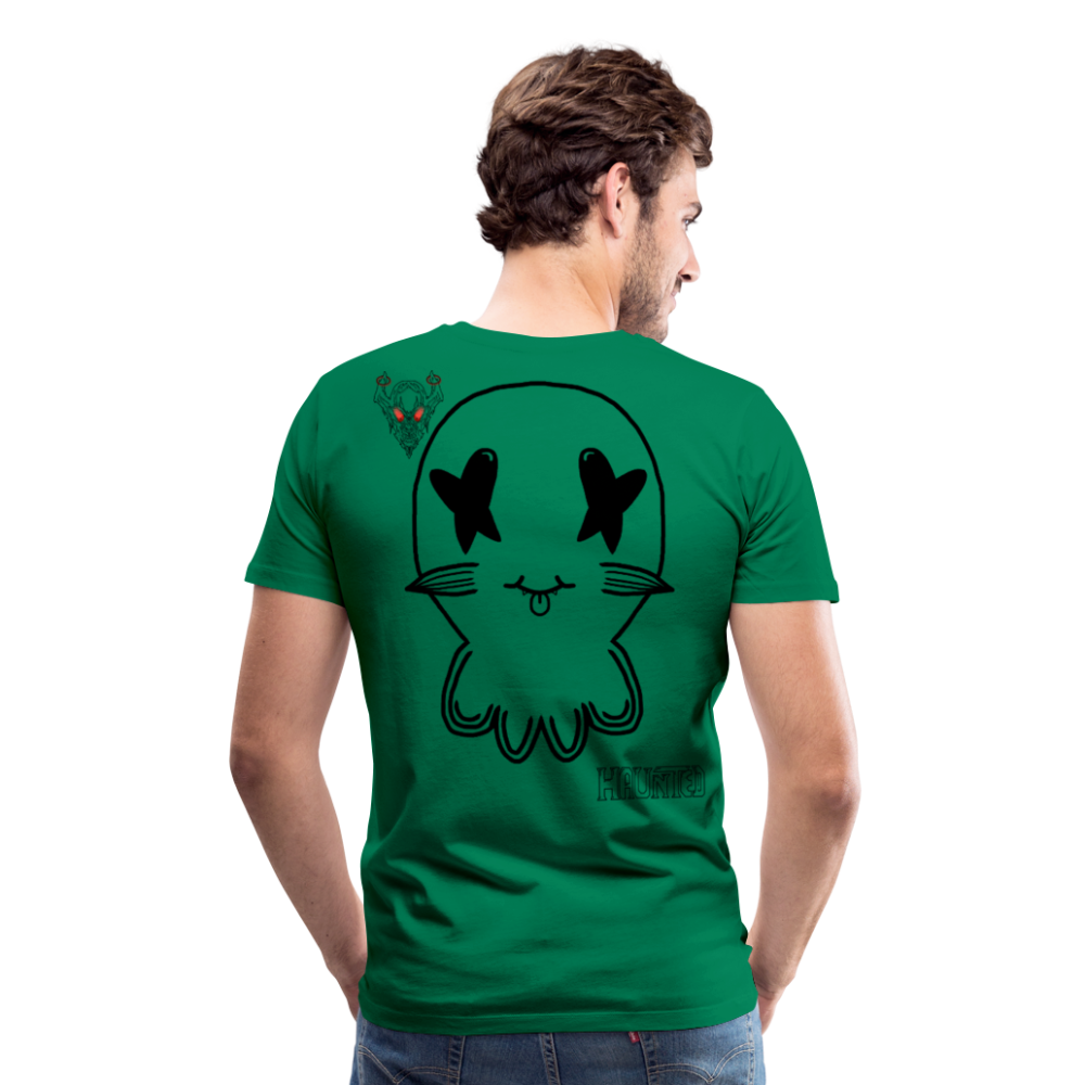 Man T-Shirt Ghost No Doodle Dark - Kelly Green