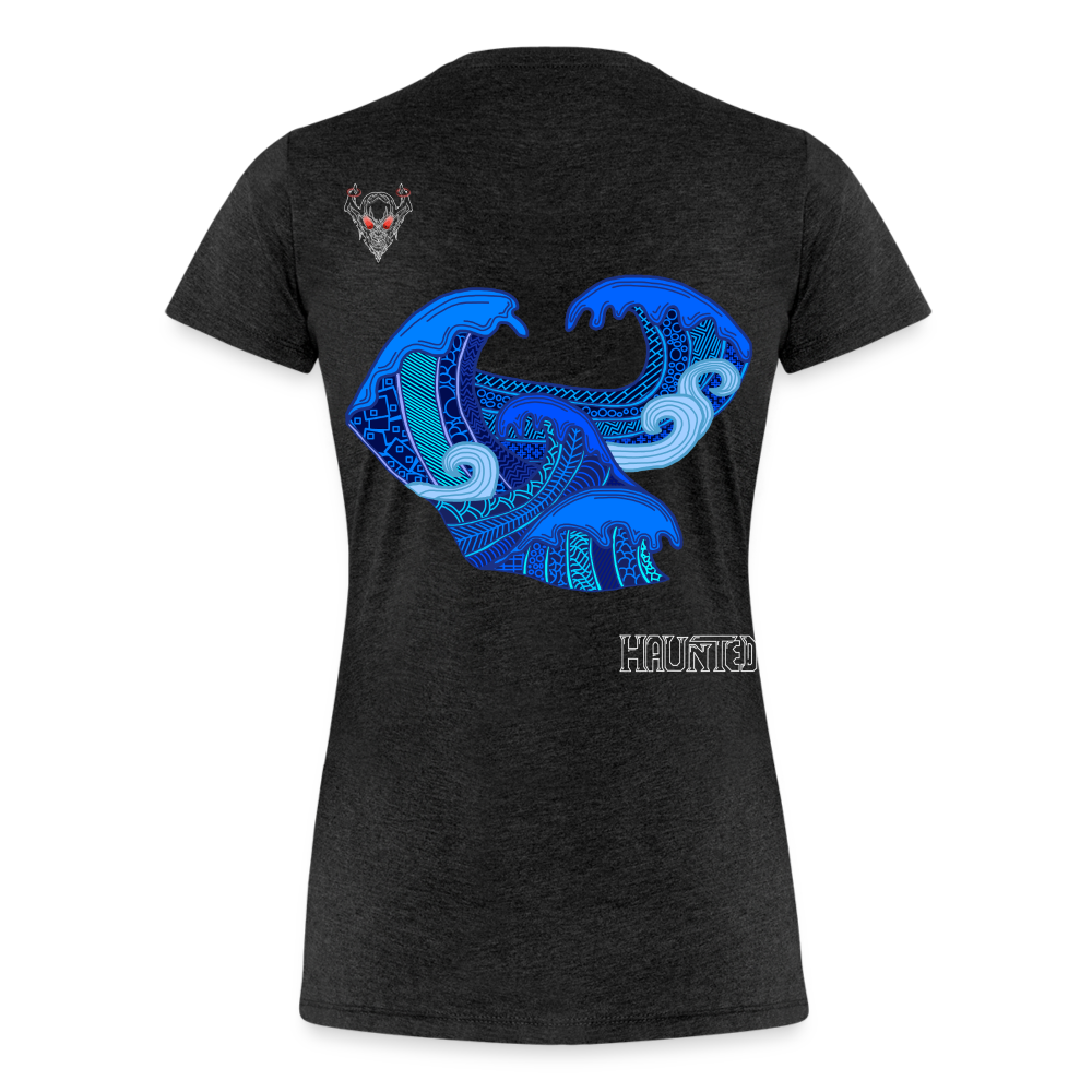 Woman T-Shirt Waves Light - Anthrazit