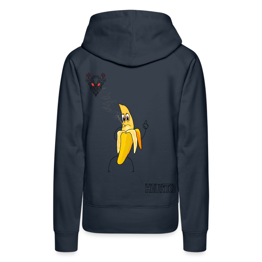 Woman Hoodie Pissed Bananna - Navy