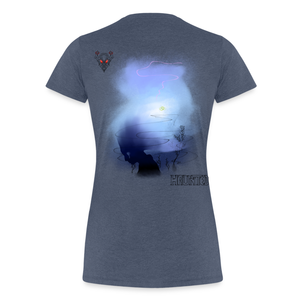 Woman T-Shirt Fading - Blau meliert