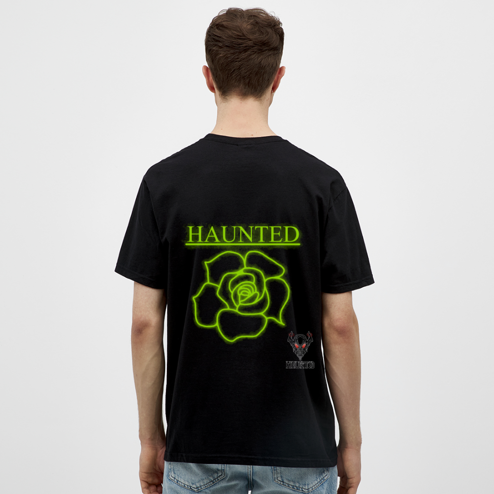 Men T-Shirt Poison Neon Rose - Schwarz