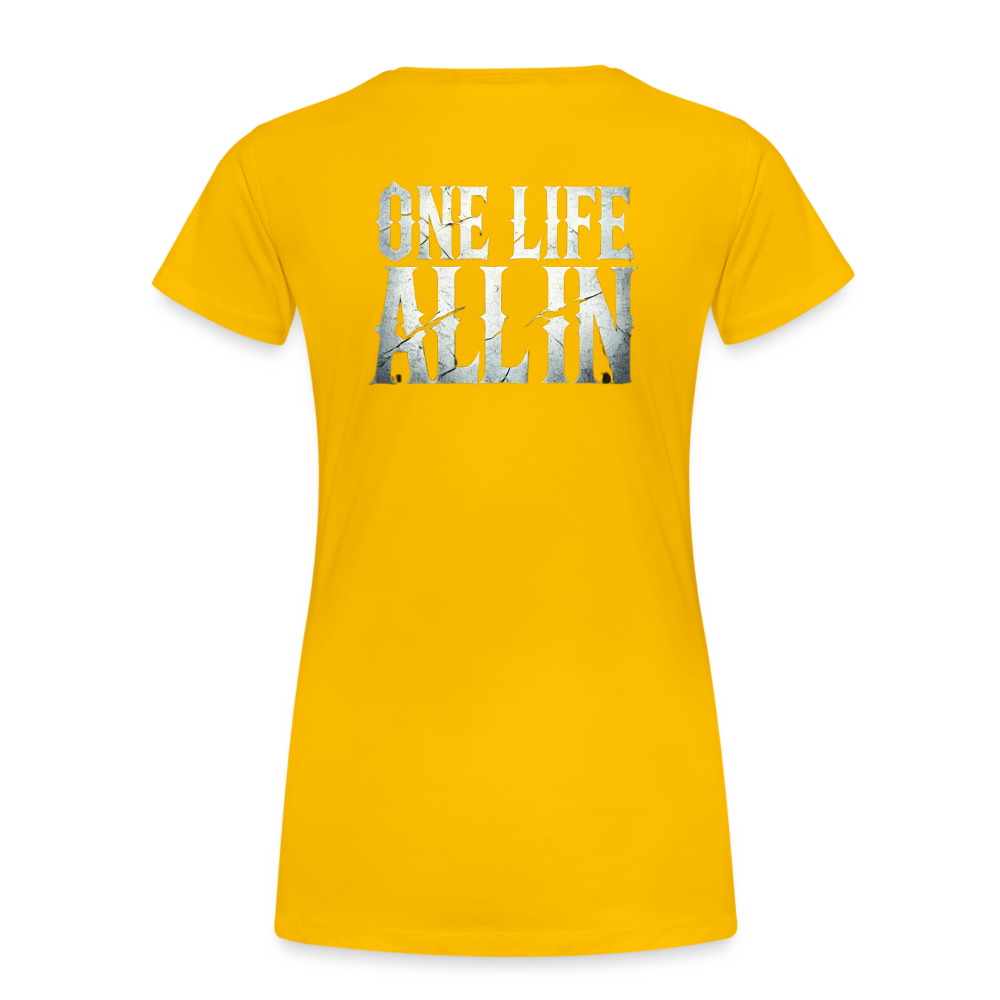 Women T-Shirt One Life All In - Sonnengelb
