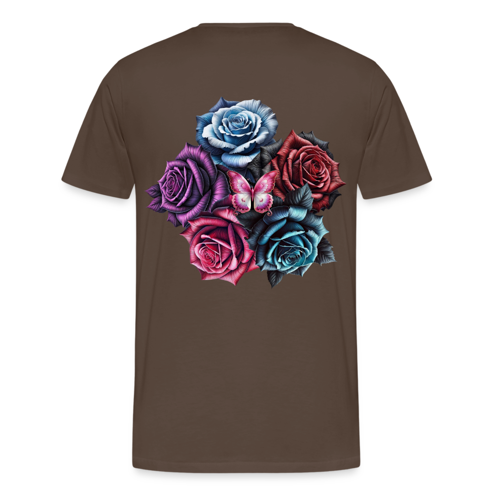 Men T-Shirt Rose Circle - Edelbraun