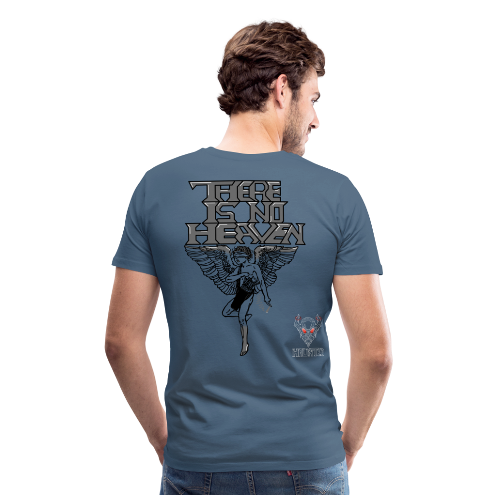 Men T-Shirt There Is No Heaven - Blaugrau