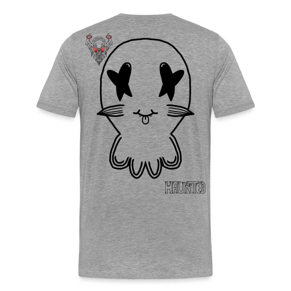 Man T-Shirt Ghost No Doodle Dark - Grau meliert