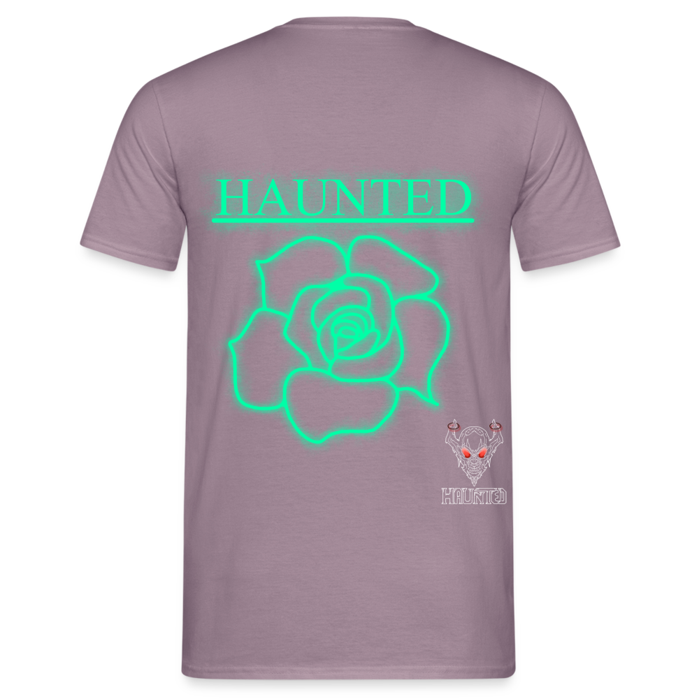 Men T-Shirt Turquoise Neon Rose - Lilagrau 