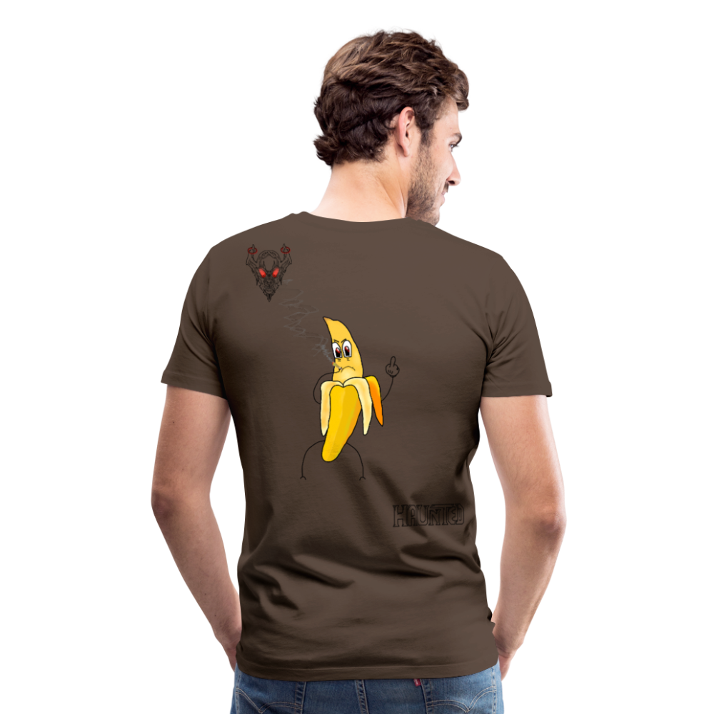Man T-Shirt Pissed Bananna - Edelbraun