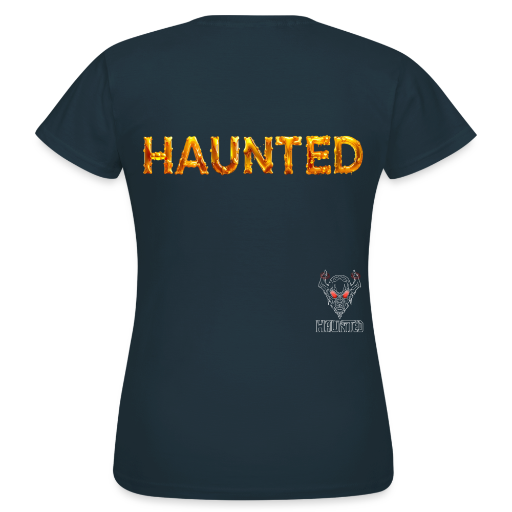 Women T-Shirt Golden Nectar Glow - Navy