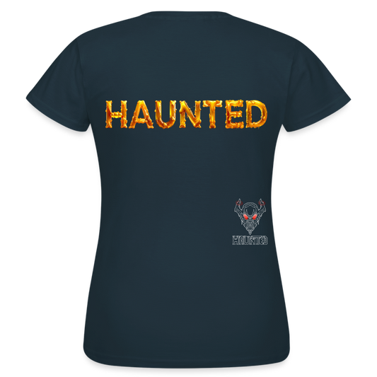 Women T-Shirt Golden Nectar Glow - Navy