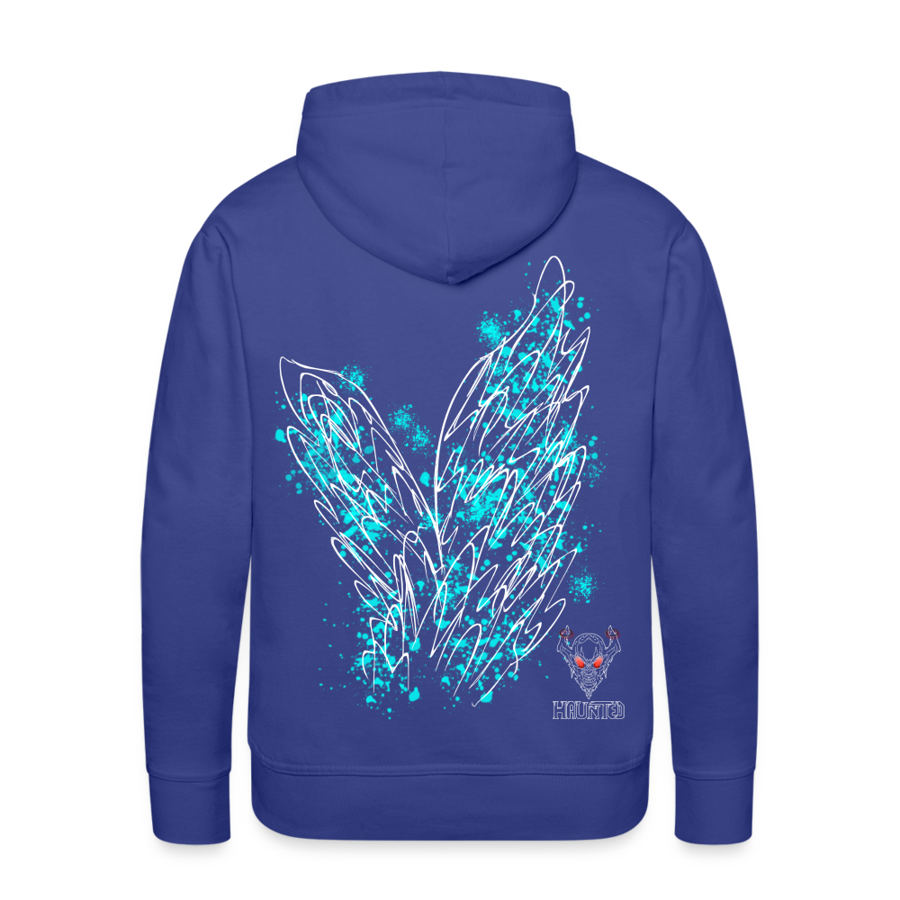 Men Hoodie Aqua Wings - Königsblau