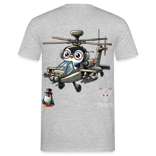 Men T-Shirt KasPenguin in Apache - Grau meliert