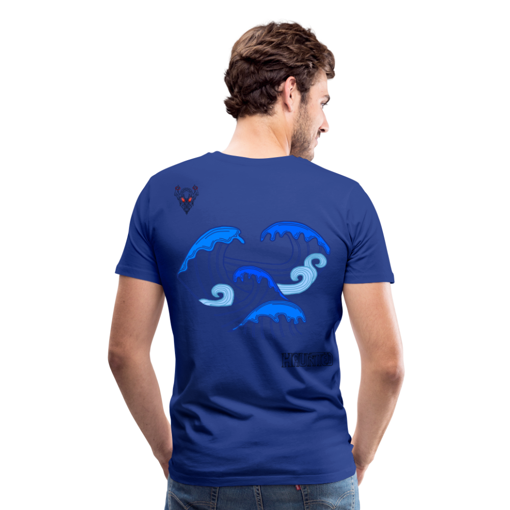 Man T-Shirt Waves clean Dark - Königsblau