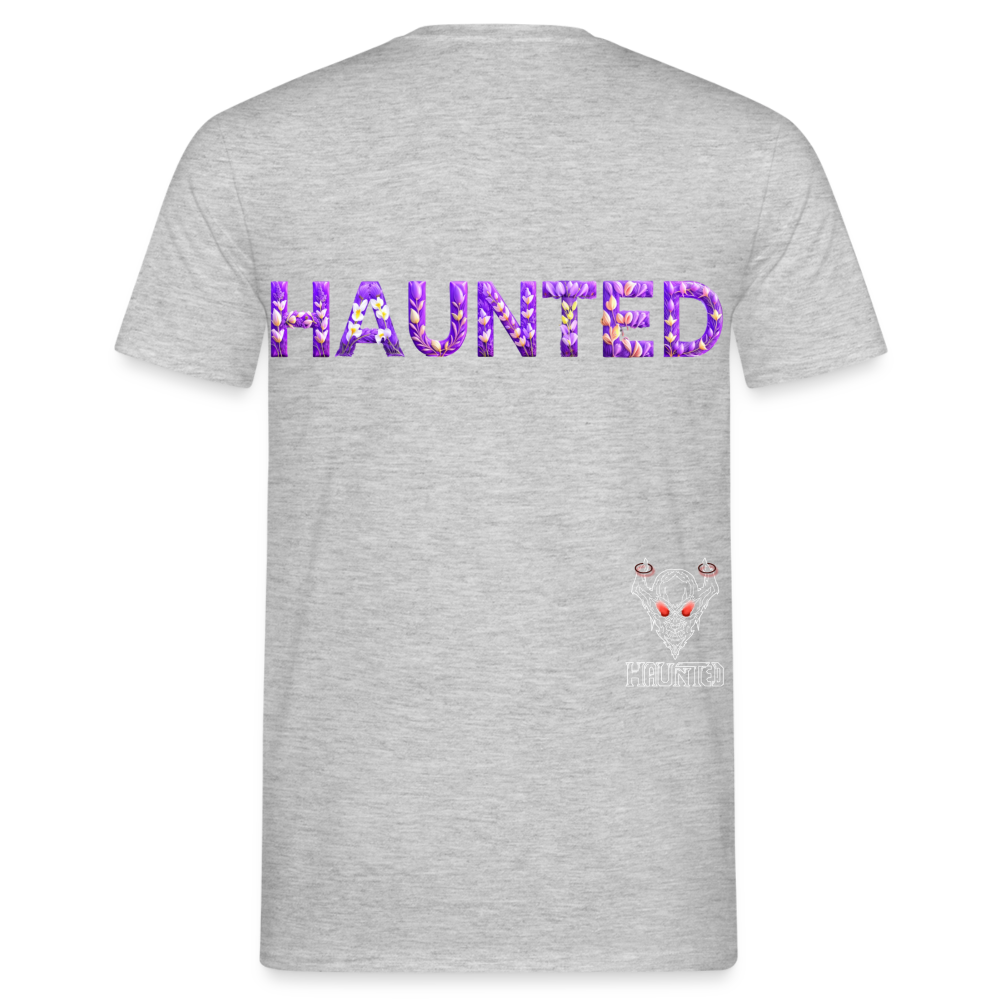 Men T-Shirt Lavender Bloom Essence - Grau meliert