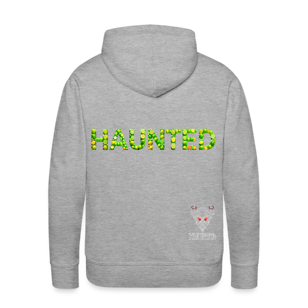 Men Hoodie Citrus Burst Splash - Grau meliert