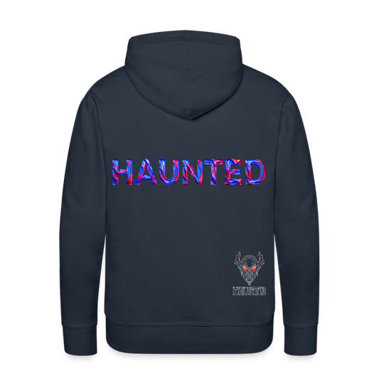 Men Hoodie Cosmic Flame Surge - Navy