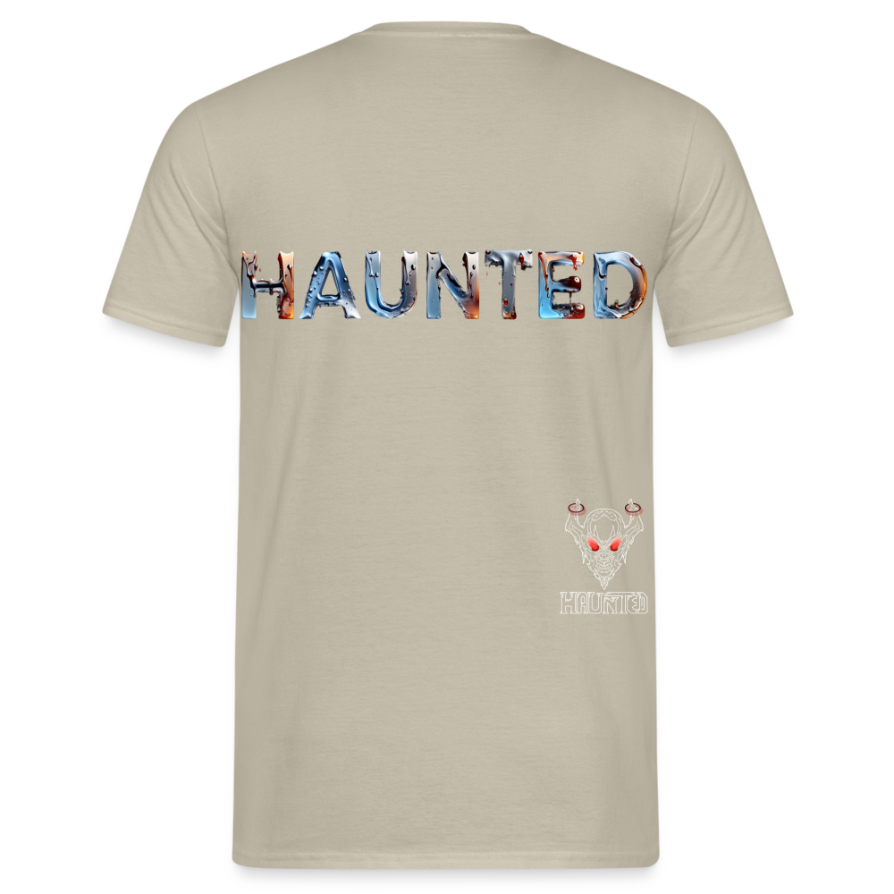 Men T-Shirt Aqua Ember Elixir - Sandbeige