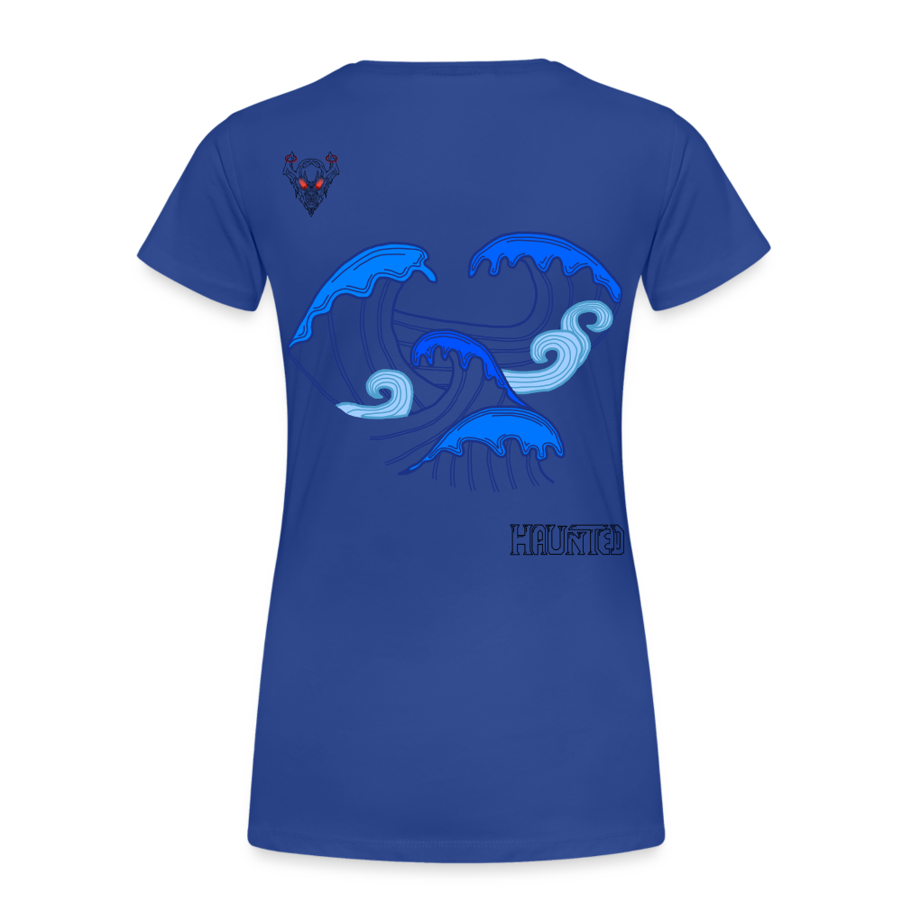 Woman T-Shirt Waves clean Dark - Königsblau