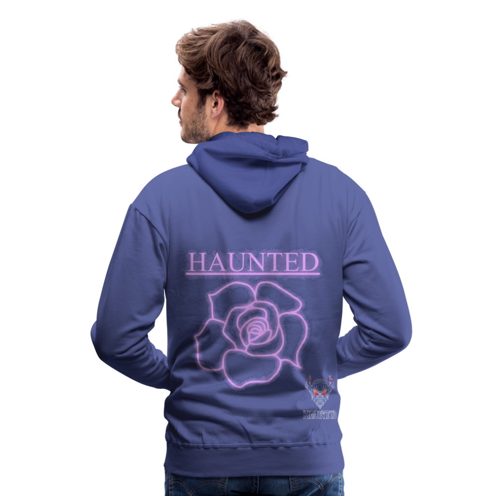 Men Hoodie Light Pink Neon Rose - Königsblau