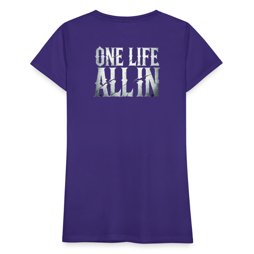 Women T-Shirt One Life All In - Lila