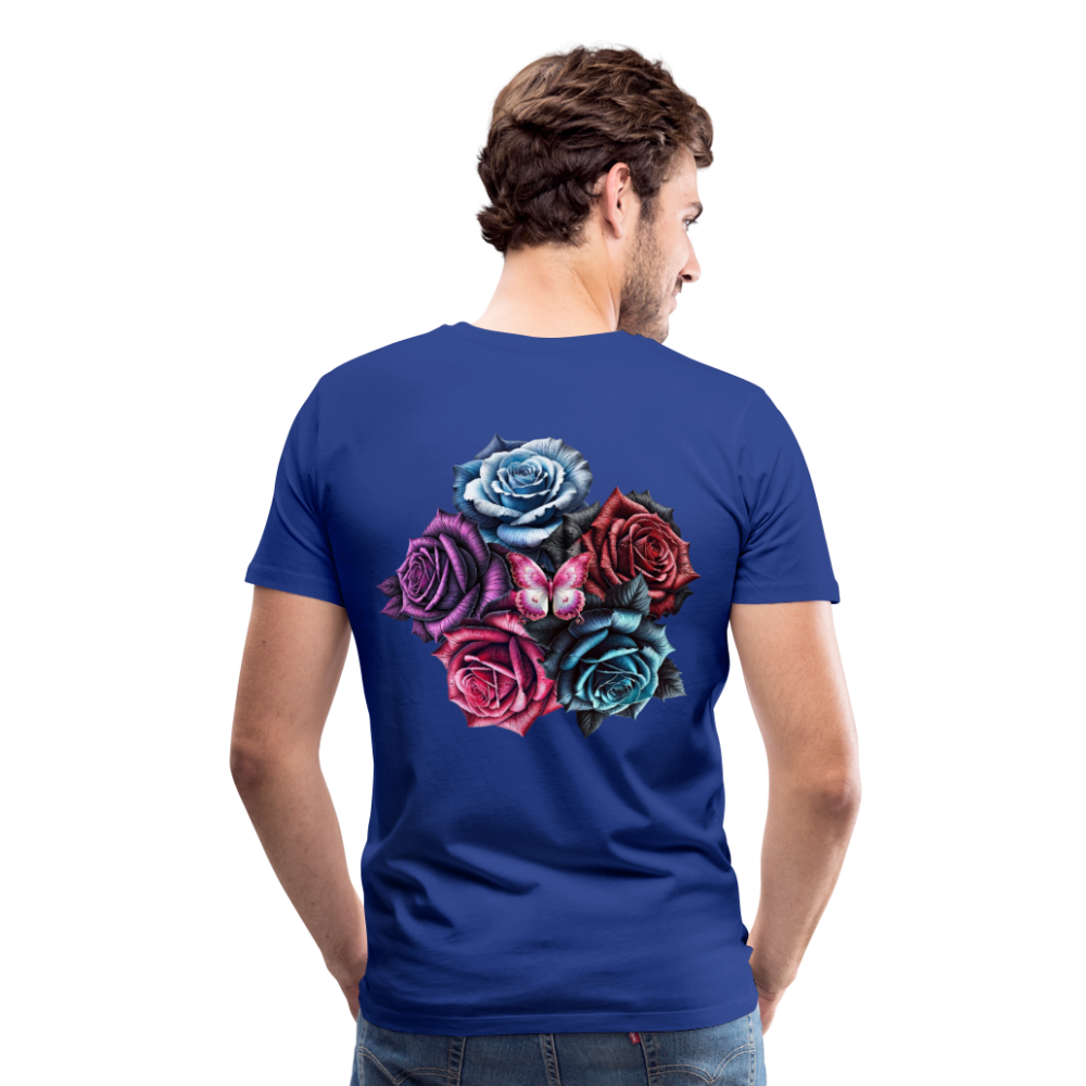 Men T-Shirt Rose Circle - Königsblau