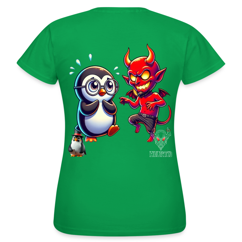 Women T-Shirt Dancing with Devil - Kelly Green
